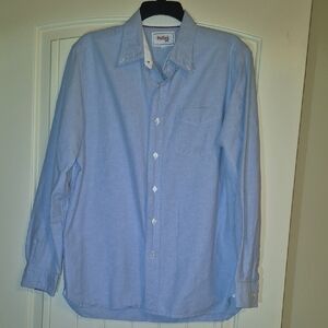Men's Light Blue Casual Button Down Shirt